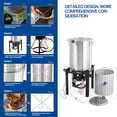 thumbnail image 3 of OuterMust Outdoor Propane Turkey Fryer 30QT Aluminum Pot with Basket 50,000 BTU Turkey Fryer Kit, 3 of 8