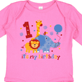 thumbnail image 3 of Inktastic Safari 1st Birthday Boys or Girls Long Sleeve Baby Bodysuit, 3 of 4