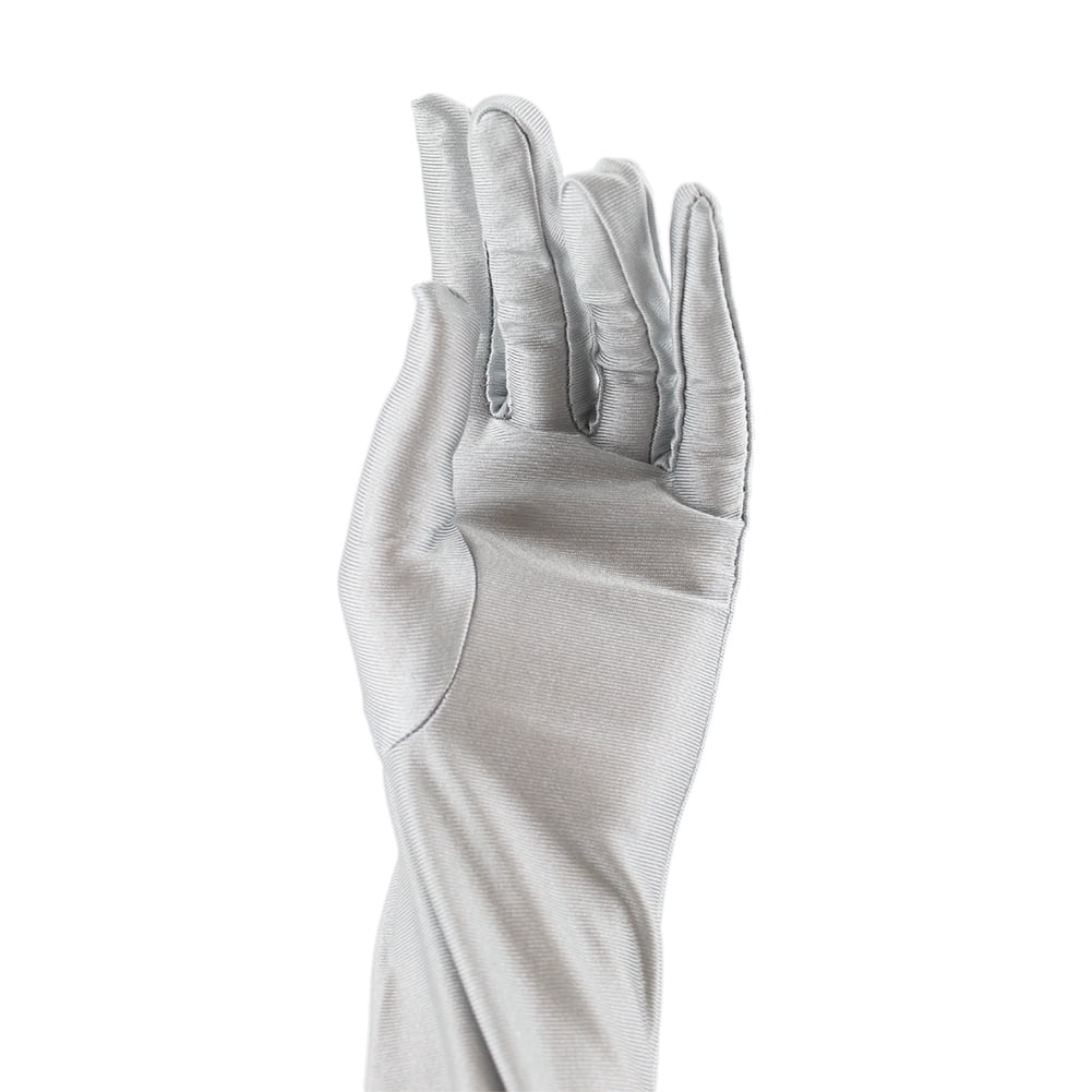 1920s’ Vintage Flapper Accessories Costumes Sliver Gloves for Opera Wedding Halloween Gatsby Theme Party Performance