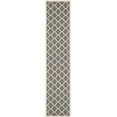 thumbnail image 3 of Safavieh Courtyard Amber Geometric Indoor/Outdoor Runner Rug, Anthracite/Beige, 2'3" x 10', 3 of 10