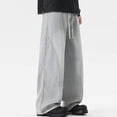 thumbnail image 4 of Conairie Mens Jeans Regular Fit Elastic Waist Denim Pants Fashion Solid Comfy Lightweight Outdoor Hiking Pants With Pocket Light Gray L, 4 of 6