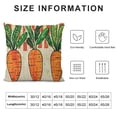 thumbnail image 6 of Nawypu Farmhouse Easter Home Decor Pillow Covers Spring Easter Bunny Carrot Decorative Throw Pillows Vintage Easter Outdoor Porch Decor Pillows &nbsp;2pc, 6 of 6