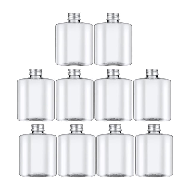 10 piezas de botellas de jugo reutilizables, botellas de agua multifuncionales, jarra para beber con 260 ml