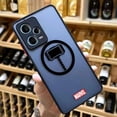 thumbnail image 3 of Matte Case for Redmi NOTE 12 11 10 11S 10S 9 9S 9T 8 7 6 5 4 3PRO PLUS 4G 5G Case Funda Coque Shell Marvel Logo Lron Spider-Aan, 3 of 5