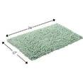thumbnail image 2 of Knightsbridge Chenille Shaggy 220 GSF Non Skid Back Bath Rug 17 x 24 - Sage, 2 of 2
