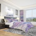 thumbnail image 2 of Designart 'Watercolor Purple Haze I' Juego de cama geométrico - Funda nórdica &, 2 of 5