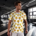 thumbnail image 3 of Wukai Qutumn Tree Print Men's Short-Sleeved Mesh T-Shirt,Quick-Dry Short Sleeve Workout T-Shirt-XX-Large, 3 of 8