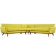 thumbnail image 7 of Modway Engage L-Shaped Upholstered Fabric Sectional Sofa in Azure, 7 of 7