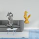 thumbnail image 2 of Estatua De Gallo Caballero De Resina Nórdica, Figura Abstracta, Escultura Artística Feng Shui Para Escritorio, Gabinete, Oficina, Mesa, Centro De Mesa, Entrada, Decoración Del Hogar,, 2 of 8