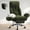 GREEN, variant on Big and Tall Executive Office Chair with Adjuatable Armrests and Headrest, Ergonomic Reclining High Back Criss Cross Chair , Office Chair with Footrest,Blue