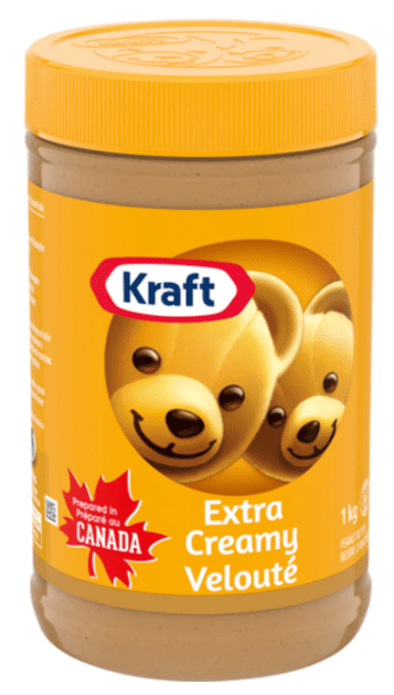 Kraft Peanut Butter Extra Creamy 1kg (4 Pack)
