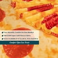 thumbnail image 5 of PAVILIA Pizza Blanket, Double Sided Pepperoni Cheese Pizza Wrap Novelty Throw for Adult Kid Teen, Realistic Food Blanket, Funny Gag Gift for Birthday, Pizza 60in, 5 of 7