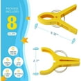 thumbnail image 2 of Clips para toallas de playa, clips de playa, clips para toallas para sillas de playa, crucero, alfileres para ropa resistentes, evita que tu toalla se vuele, (Multicolor-8 piezas), 2 of 5