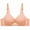 Khaki, variant on Bras for Women,Woman's Solid Color Comfortable Hollow Out Perspective Bra Underwear No Rims