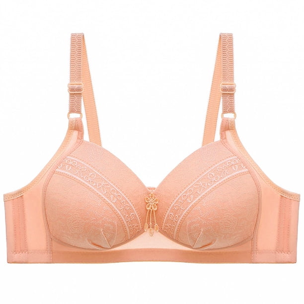Ropa interior de sujetador de perspectiva calada cómoda de Color sólido para mujer sin llantas Fridja nalpqowj33594