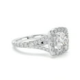 thumbnail image 2 of 1.50 Carat TW Women's Moissanite and Natural Diamonds Engagement Ring in 10k White Gold, Size 7, 2 of 4