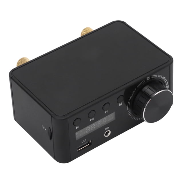Mini Amplificador De Potencia Bluetooth 5,0, 50W Clase D ABS De Sonido Mini Amplificador De Potencia DC9V-24V Para Sala De Estar