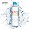 thumbnail image 4 of Envoltorios impermeables para botellas de agua con diseño floral de acuarela Aqua y Peony para baby shower. 20 etiquetas envolventes de 4,45 x 21,56 cm, de AmandaCreation., 4 of 4