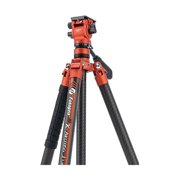 FotoPro X-AIRCROSS 3 5-Section Carbon Fiber Travel Tripod with FPH-42QR Ball Head, Flame Orange