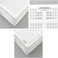 thumbnail image 3 of Bilot 2-Pack Large Plastic Collapsible Storage Crate, 42 L Folding Storage Basket, White, 3 of 7