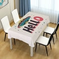 thumbnail image 4 of Yayeee Tablecloths 54" x 54" Rectangle Wrinkle Resistant Party Table Cover, Beige UFO, 4 of 8