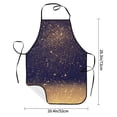 thumbnail image 2 of Rocae Gold Black Glitter for Kitchen Aprons for Women Adjustable Cooking Kitchen Chef Apron for Men with Pockets, 2 of 7