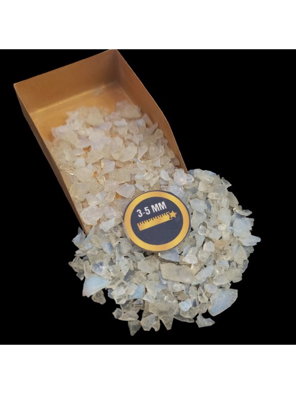 Opalite 3-5 mm Stone Chips, 200g (7.05 oz), Natural Gemstone Chips for Decor Fillings, Nail Art & Mixed Media