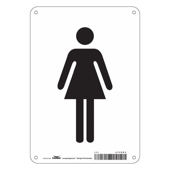 Condor Safety Sign,10 in x 7 in,Polyethylene 473X83