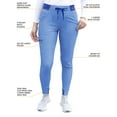 thumbnail image 4 of Adar Pro Flawless Plus Scrub Set For Women - Elevated V-Neck Top & Jogger Scrub Pants, 4 of 7