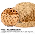 thumbnail image 6 of Spencer Women's Summer Cap Floppy Sun Hat Foldable Wide Brim UV Protection Sun Hats (Beige), 6 of 9
