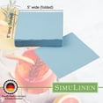 thumbnail image 3 of SimuLinen Cocktail & Party Napkins - Light Blue - 25ct, 3 of 6