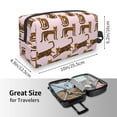 thumbnail image 3 of Uemuo Leopard Print Pattern Portable Toiletry Bags with Handle, Waterproof travel Make up Bags for Women, Large Capacity Travel Cosmetic Bags, 3 of 9