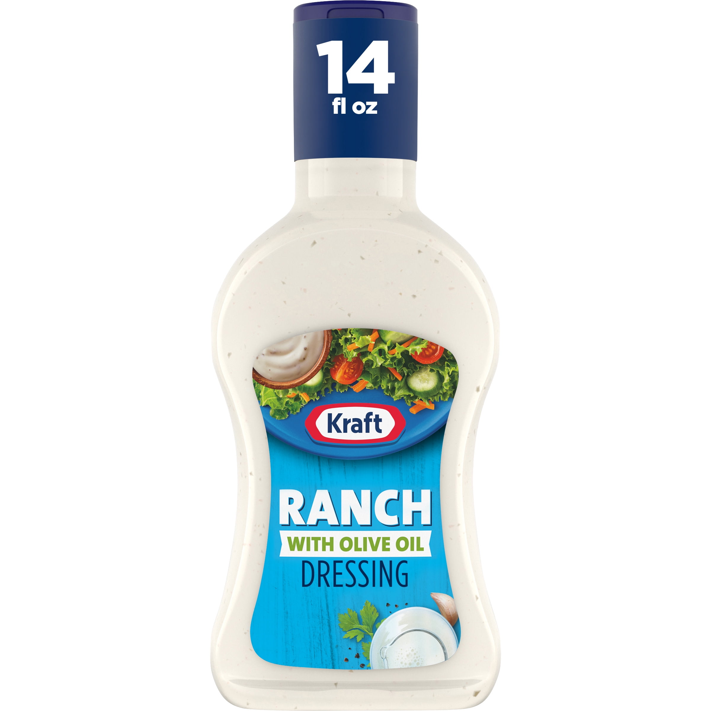 Kraft Ranch Salad Dressing with Olive Oil, 14 fl oz Bottle