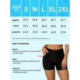 thumbnail image 2 of Sociala Women's Solid Swim Bottoms High Waisted Board Shorts With Ruched Pockets, 2 of 6