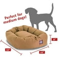 thumbnail image 5 of Majestic Pet Poly/Cotton Bagel Pet Bed for Dogs, Calming Dog Bed Washable, Medium, Khaki, 5 of 6