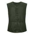 thumbnail image 1 of pstuiky Camisetas sin mangas para hombre, Chaleco informal vintage de color liso para hombre Chaleco de hombre l, 1 of 3