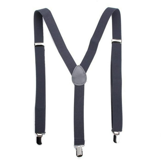 Adjustable Clip on Y back Suspenders Braces Pants shoulder straps
