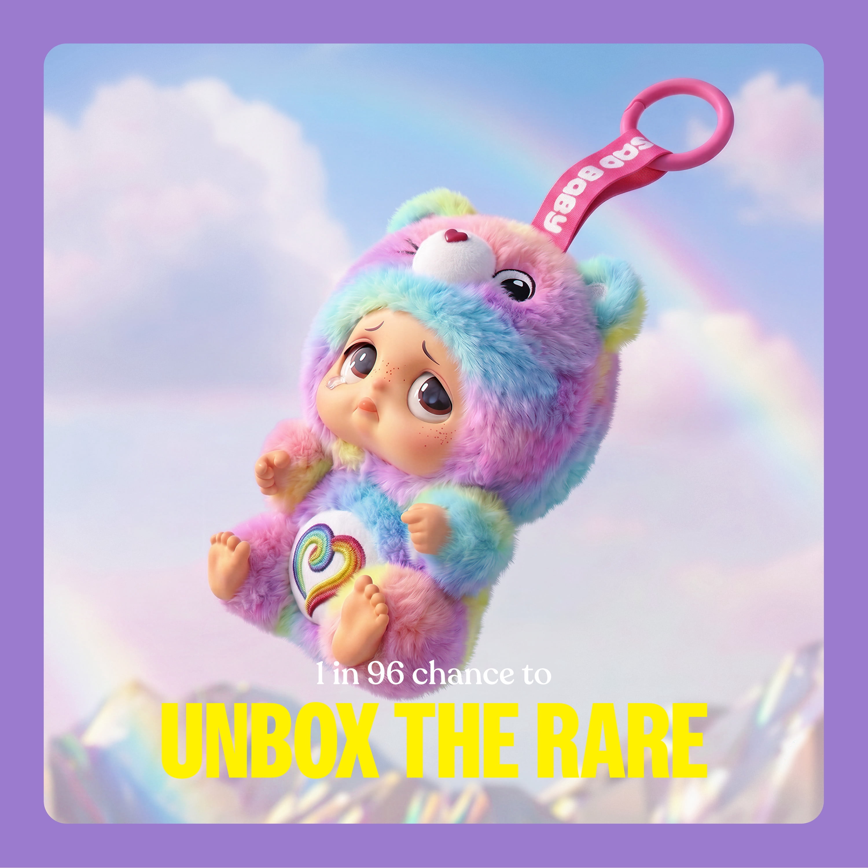 Sad Baby Care Bears Series 1 Blind Box Keychain by STARBOX - Surprise Collectible Toy for Ages 3+