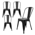 thumbnail image 1 of Silla Tolix 4 Pzas Comedor Casa Restaurante Exterior Jardin negro, 1 of 8