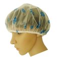 thumbnail image 2 of Gorro de ducha de spa elástico impermeable con estampado de flores Sombrero protector de cubierta de cabello para baño - Color aleatorio 10 Piezas Speravity JJ18760-02, 2 of 6