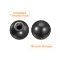 thumbnail image 4 of Unique Bargains Threaded Ball Knobs, 1.57Inch Dia M12 Female Thread Thermoset Round Ball Handles, Black 6 Pack, 4 of 5