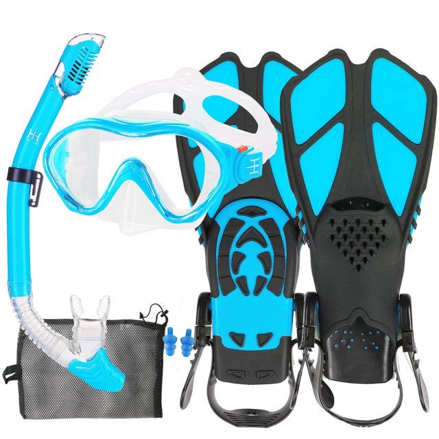 Set de esnórquel HH HHAO SPORT para niños con máscara y aletas