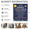 thumbnail image 7 of New Dad Gifts Blanket, First Time Dad Gifts, Expectant Dad Gifts, Dad to be Gifts for 1st Time Dad, Dad Est 2024, New Dad Flannel Blanket and Throws Dad to Be, 7 of 7