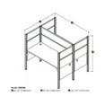 thumbnail image 2 of Bestar Pro-Biz Double Face to Face Desk in Cappuccino Cherry, 2 of 2