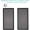 thumbnail image 3 of Fan Dust Filter Mesh Magnetic Frame PVC PC Computer Case Fan Dust Mesh Cover Grills Black-360*120MM 2PACK, 3 of 6