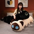 thumbnail image 4 of Lindo gato negro insecto cojín largo niñas durmiendo con piernas en el lado de la cama almohada para dormir muñeco de peluche regalo para niñoszhangyuxiang, 4 of 4