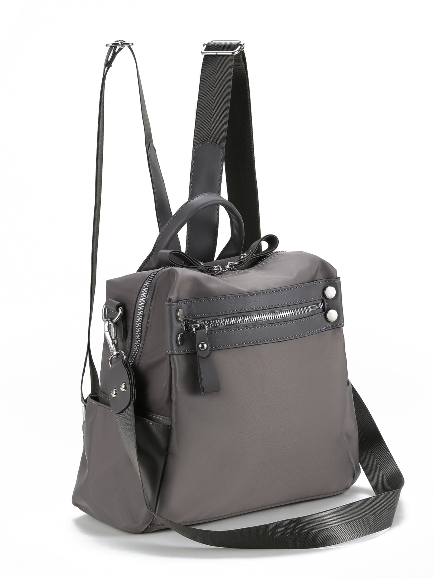 Becool Women's Nylon Gray Backpack
