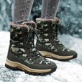 thumbnail image 6 of Xiaoxatg Women's Boots Autumn and Winter Thick Soled Warm Outdoor High Top Footwear 9, 6 of 6