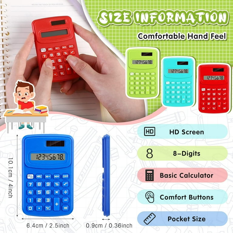 24 Pack Basic Calculators For Students Pocket Size Nepal | Ubuy