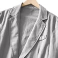 thumbnail image 6 of Blekii Mens Casual Sport Coat Blazer, Men's Casual Sport Coat, 2 Button Lightweight Cotton Linen Blazer, Business Casual Jacket for Outdoor Lightweight Cotton Linen Jacket Business Casual, Outdoor, 6 of 7